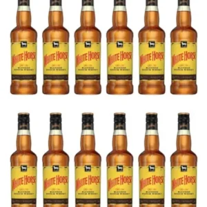 Caixa Whisky White Horse 1l C/12 (Cavalo Branco)